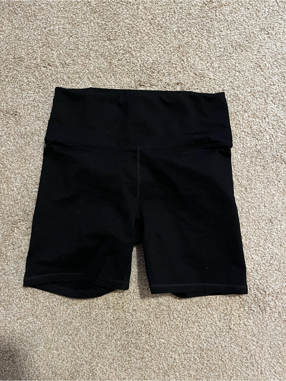 Fabletics Black High-Rise Bike Shorts